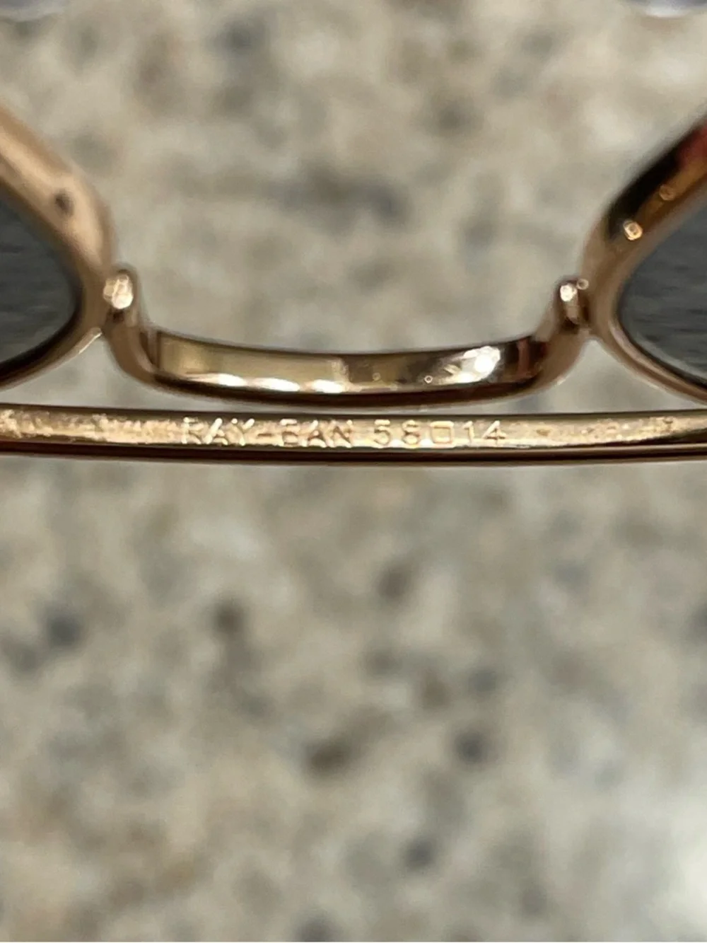 Ray-Ban Aviator Sunglasses with Gold Frame and Blue Lenses